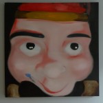 Poppenkast 6 (2012 - olieverf op doek 100/100 cm)